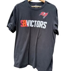 Nike Tampa Bay Buccaneers SB Victors Super Bowl Roster black t-shirt Size Large
